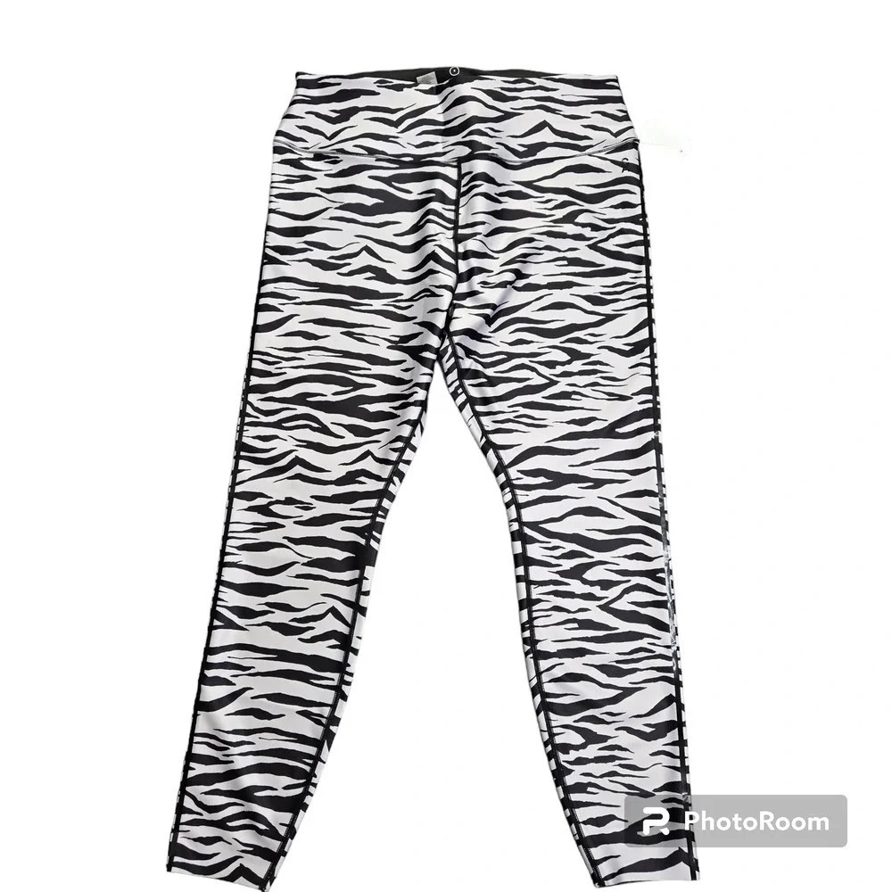 Good American Core Strength Zebra Print Legging